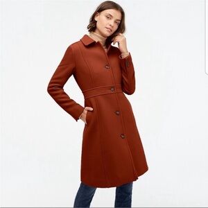 JCREW Classic Lady Day Coat Italian Double Cloth with Thinsulate